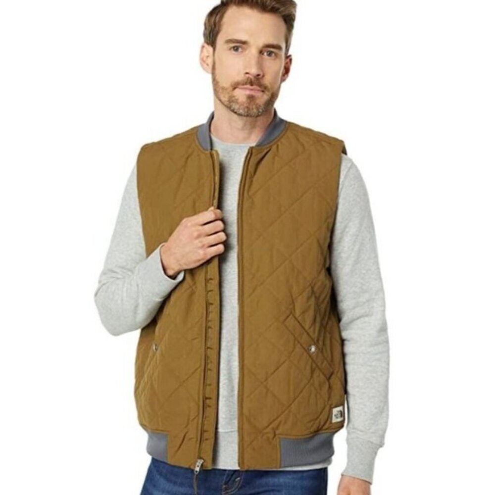 the North Face Cuchillo Insulated Zip Vest New with Tags M Medium Military Olive - Picture 4 of 6
